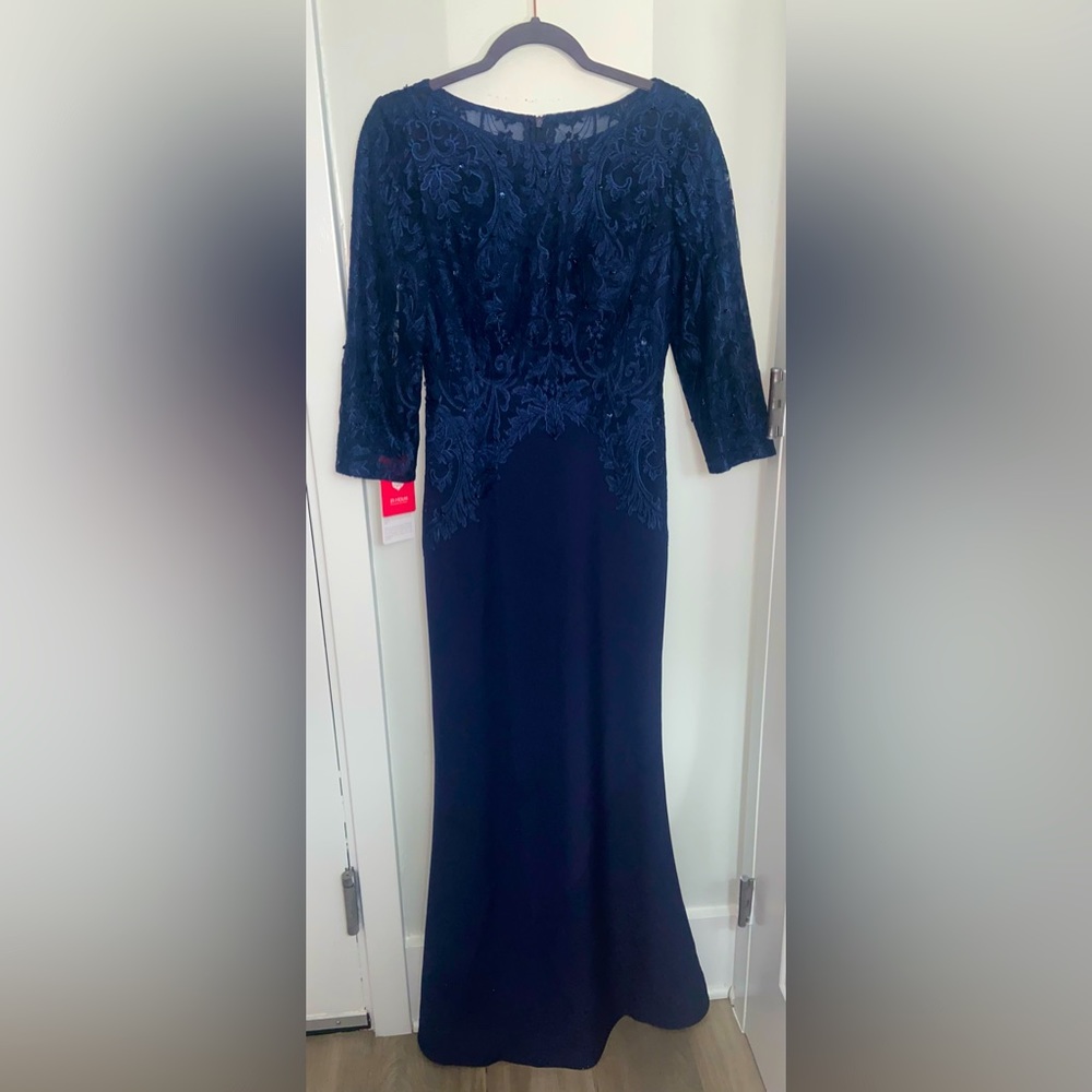 NWT JJ’s House Formal Dress - Mother of the Bride Dress - Navy Blue Evening gown